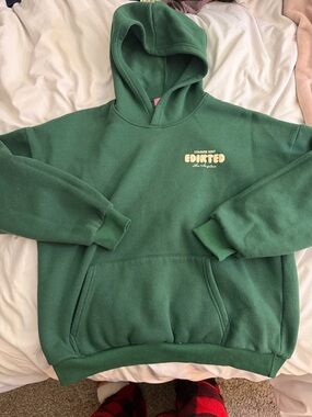 Edikted Forest Green Pullover Hoodie - Women's Oversized Sweatshirt